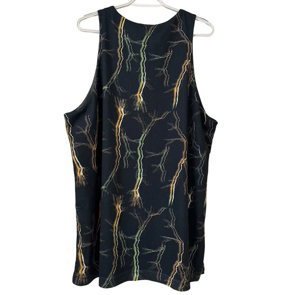 Nike PRM Large Reversible Basketball Jersey Gray, Lightening